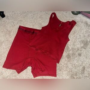 Women’s SKIMS boxer short / tank set